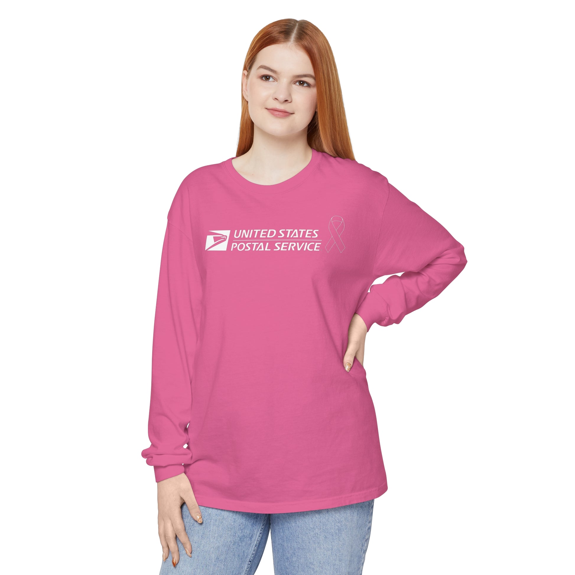 Cancer Awareness - Dyed Long Sleeve T-Shirt