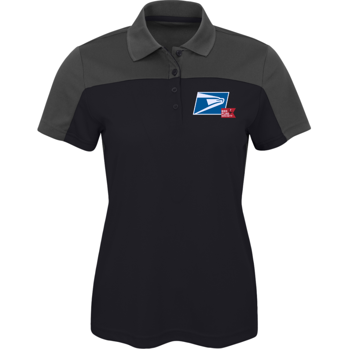 Womens Eagle 2-Tone Polo