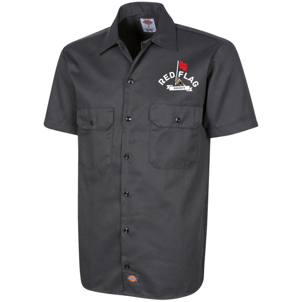 "Skelley" Dickies Button up work shirt