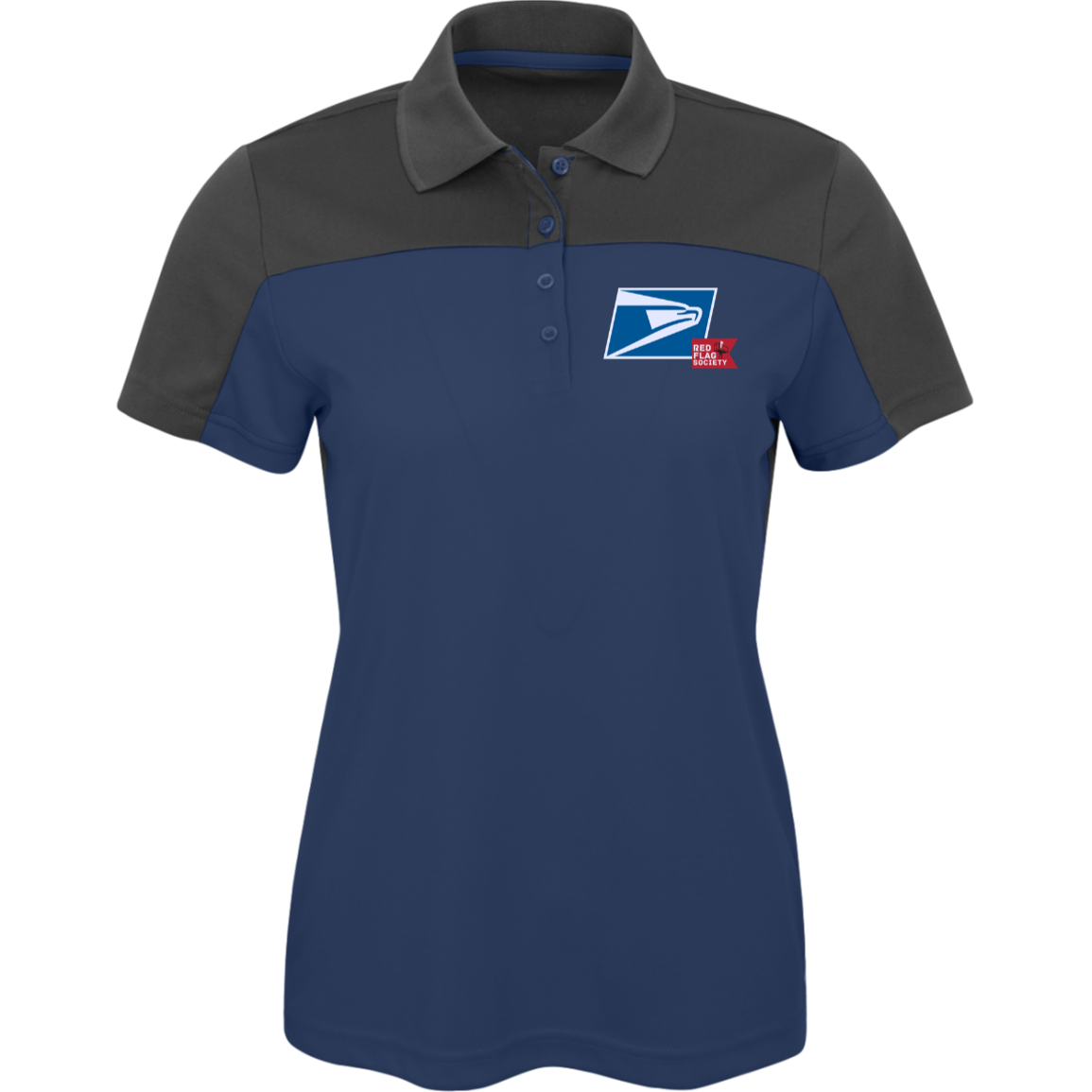 Womens Eagle 2-Tone Polo