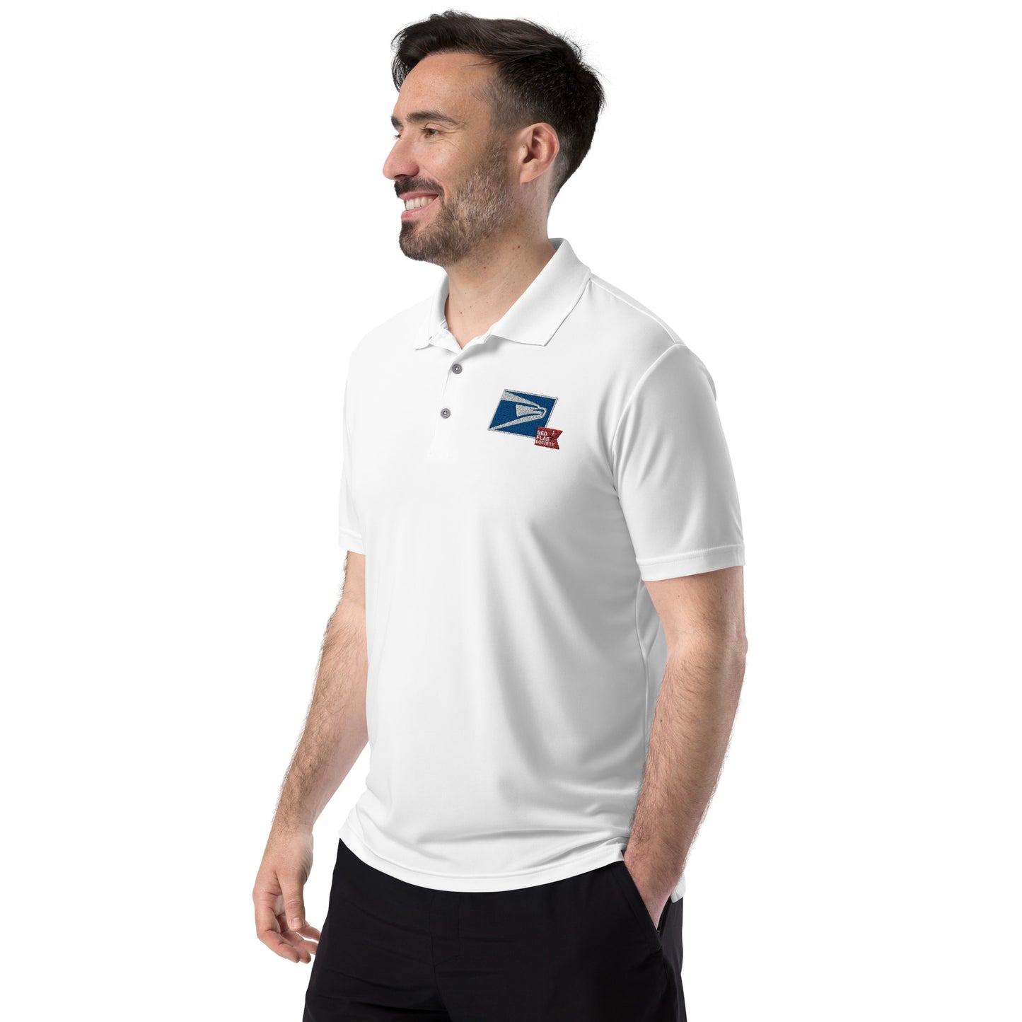 "Eagle with Our Flag" - Adidas performance polo